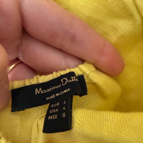 Massimo Dutti Yellow Midi Dress - Picture 4 of 8